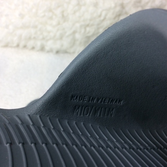 Nike Kawa Shower Gray/Lime Yellow Slides Sz 10 - Picture 6 of 6